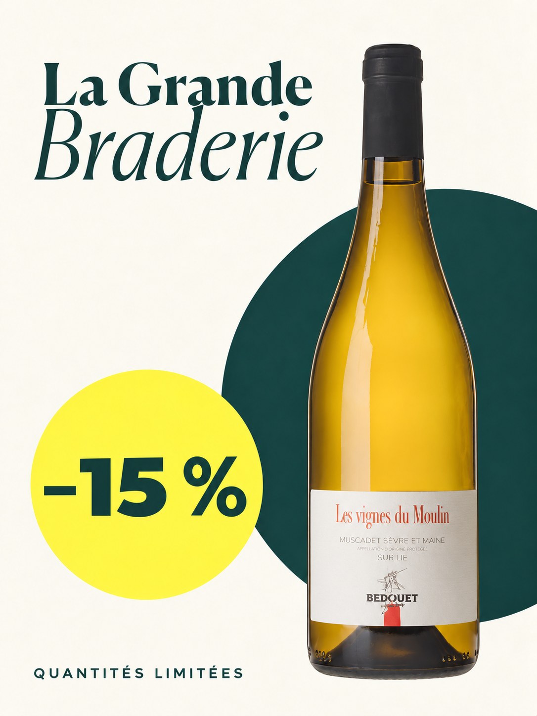 Muscadet Les Vignes du Moulin 2025 – Grande Braderie d'automne -15 %