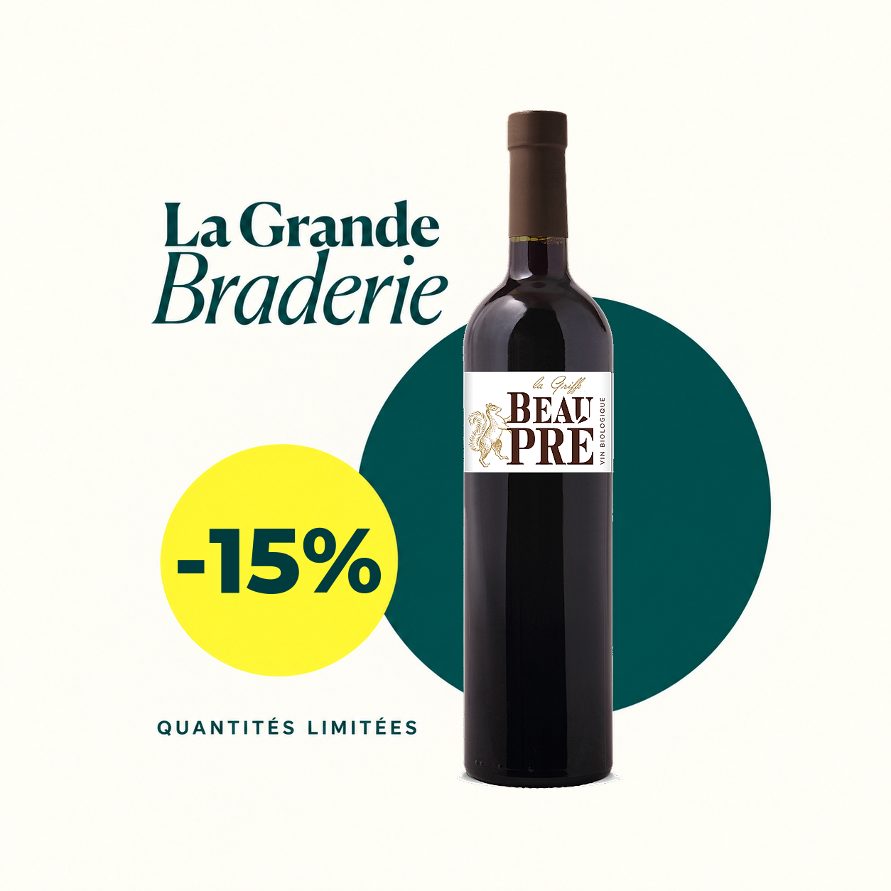 Coteaux d'Aix rouge La Griffe 2024 – Grande Braderie d'automne -15 %