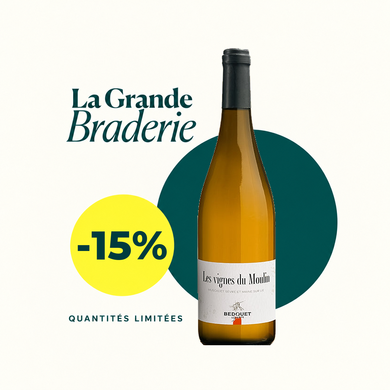 Muscadet Les Vignes du Moulin 2025 – Grande Braderie d'automne -15 %
